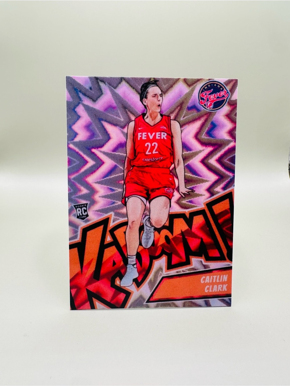 Caitlin Clark 2024 Panini Kaboom #1 Rookie Novelty Card. Indiana Fever.